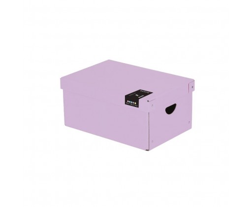 Krabice úložná lamino PASTELINI - fialová / 35