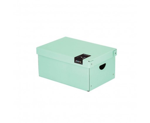 Krabice úložná lamino PASTELINI - zelená / 35