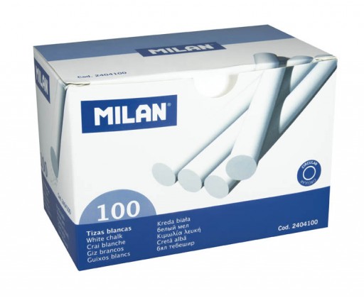Křídy školní Milan - bílé / 100 ks Milan