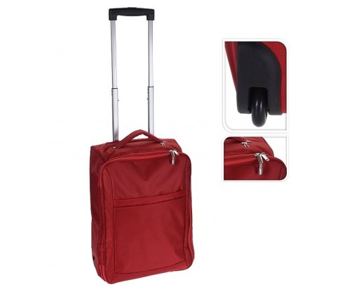 Kufr příruční textilní 50 x 34 x 20 cm červený EXCELLENT KO-DG6000020 EXCELLENT