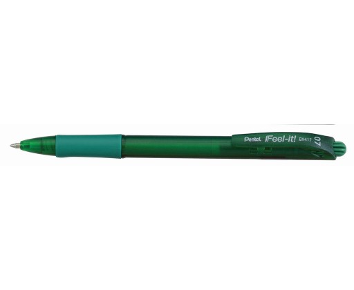 Kuličkové pero Pentel BX417 - zelená Pentel