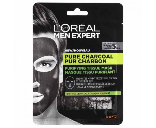 L'Oréal Paris Men Expert Pure Charcoal textilní pleťová maska 32 g L'Oréal Paris