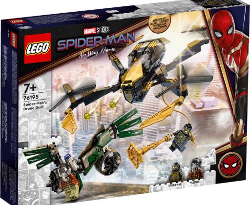 LEGO SUPER HEROES Spiderman a duel s dronem 76195 STAVEBNICE Lego