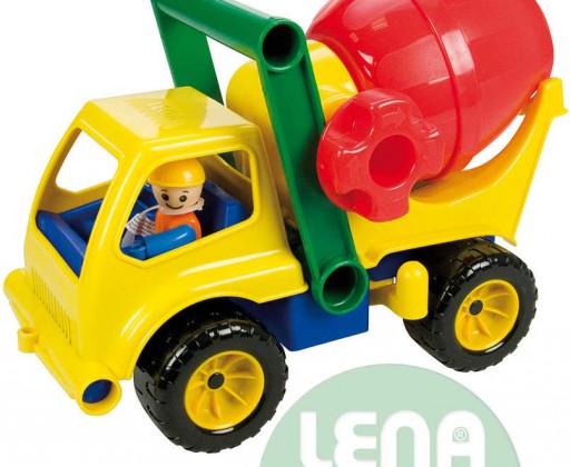 LENA Auto plastové aktivní domíchávač 28cm set s panáčkem 4153 Lena