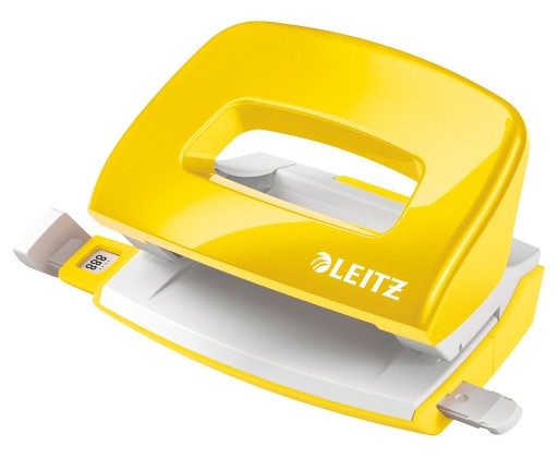 Leitz NeXXt 5060 mini kancelářský děrovač metalická žlutá Leitz