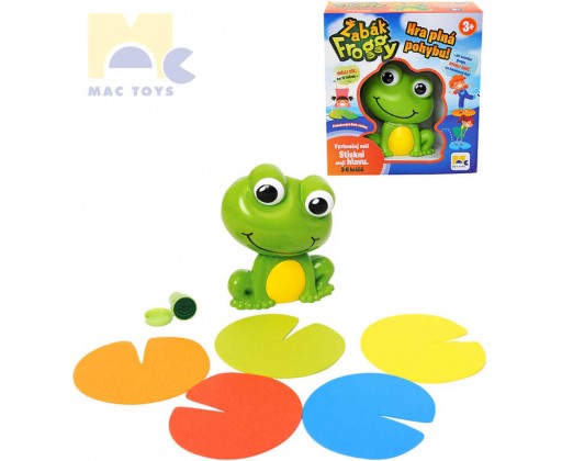 MAC TOYS Hra pohybová Žabák Froggy na baterie *SPOLEČENSKÉ HRY* Mac Toys