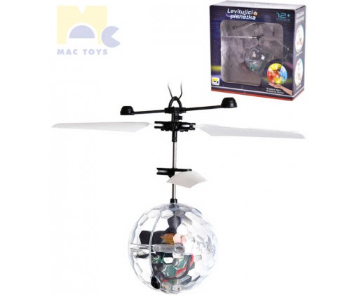 MAC TOYS Levitující planetka koule magická vrtulníková ovládání dlaní LED Světlo Mac Toys