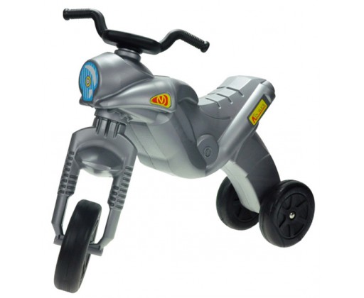MAD Odrážedlo ENDURO Maxi dětské odstrkovadlo stříbrná motorka do 25kg HRAČKY
