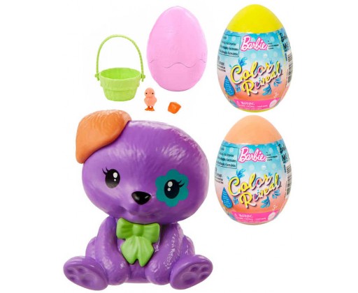 MATTEL BRB Barbie Color reveal set velikonoční vajíčko se zvířátkem a doplňky Mattel