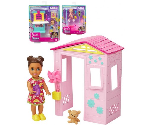 MATTEL BRB Barbie herní set panenka s doplňky pro chůvu 3 druhy Mattel