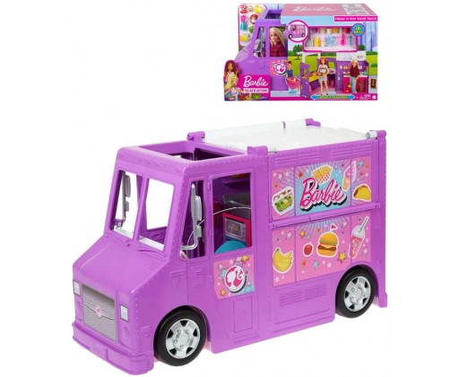 MATTEL BRB Barbie restaurace pojízdná herní set auto rozkládací s doplňky Mattel