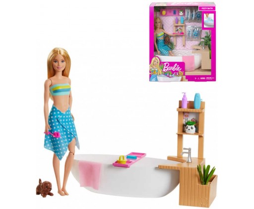 MATTEL BRB Barbie wellness lázně herní set panenka s doplňky Mattel