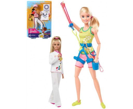 MATTEL BRB Panenka Barbie Olympionička Tokio 2020 set s doplňky 3 druhy Mattel