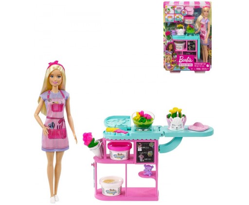 MATTEL BRB Panenka Barbie květinářka herní set s modelínou a doplňky Mattel