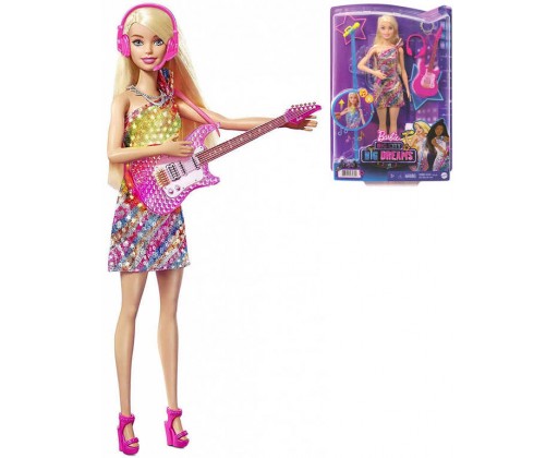 MATTEL BRB Panenka Barbie zpěvačka set s doplňky na baterie Světlo Zvuk Mattel