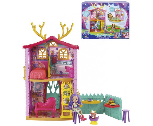 MATTEL Enchantimals jelení domeček herní set panenka Danessa s doplňky Mattel