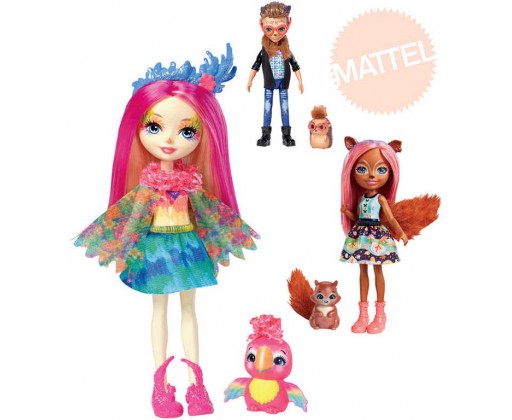 MATTEL Enchantimals set panenka / panák 15cm + zvířátko 4 druhy Mattel