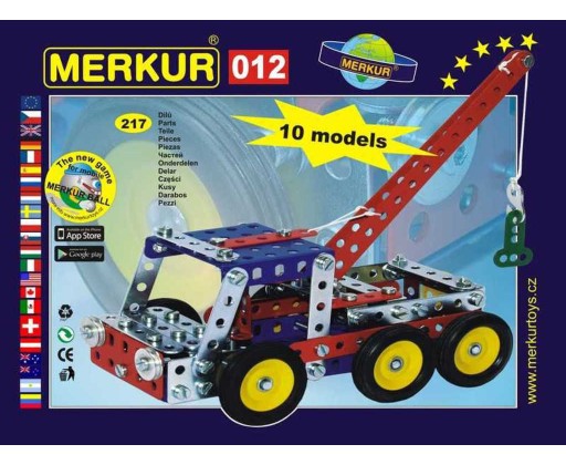 MERKUR M 012 Odtahové vozidlo 217 dílků *KOVOVÁ STAVEBNICE* Merkur