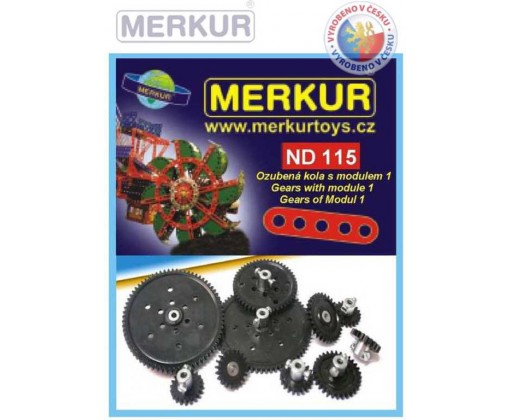 MERKUR ND115 Ozubená kola modul 1 náhradní díly pro stavebnice Merkur