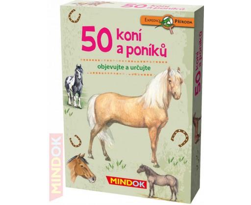 MINDOK HRA kvízová Expedice Příroda: 50 koní a poníků naučná Mindok
