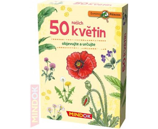 MINDOK HRA kvízová Expedice Příroda: 50 našich květin naučná Mindok