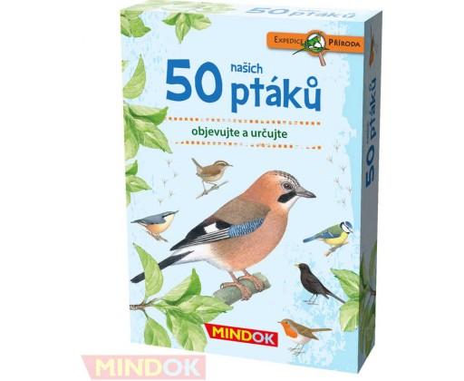 MINDOK HRA kvízová Expedice Příroda: 50 našich ptáků naučná Mindok