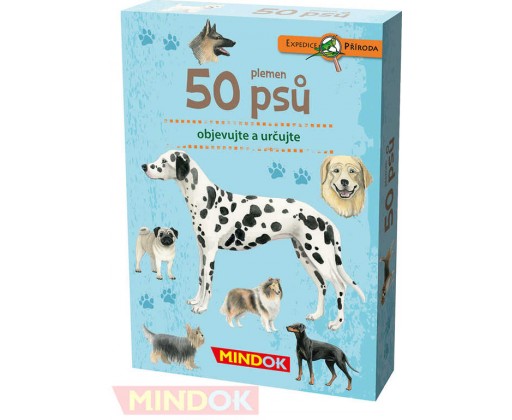 MINDOK HRA kvízová Expedice Příroda: 50 plemen psů naučná Mindok