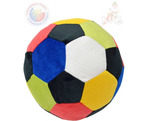 MORAVSKÁ ÚSTŘEDNA PLYŠ Baby míč barevný 20cm pro miminko Moravská ústředna