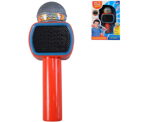 Mikrofon dětský bluetooth karaoke s melodií na baterie LED Světlo Zvuk plast _Ostatní 1_