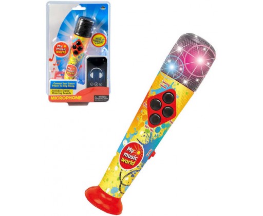 Mikrofon dětský s melodiemi 20cm na baterie LED Světlo Zvuk plast _Ostatní 1_