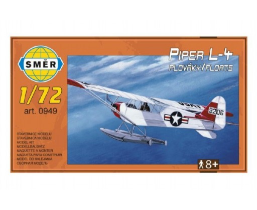 Model Piper L-4 plováky 1:72 14