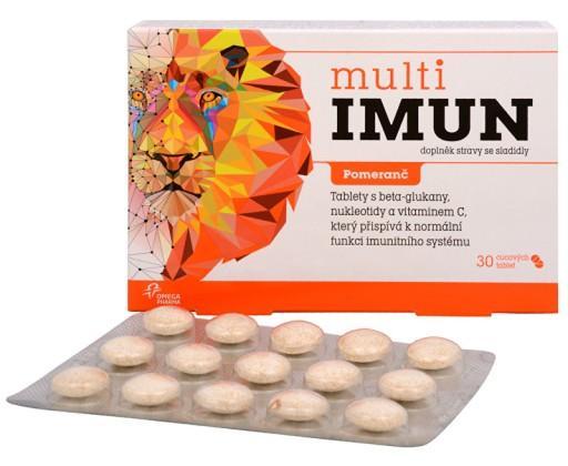 MultiIMUN cucavé tablety s pomerančovou příchutí 30 tbl. Omega Pharma