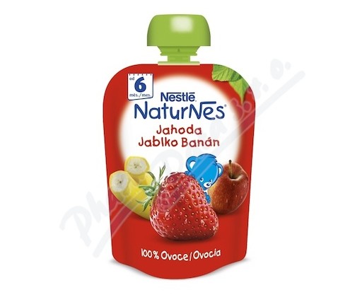 NESTLÉ kapsička ovocná Jahoda/Jablko/Banán 90g CZ Nestlé