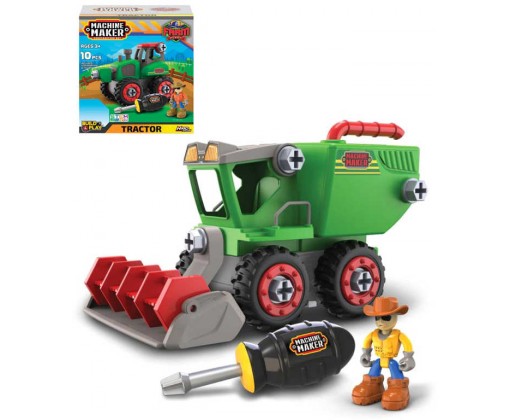 NIKKO Farma šroubovací set zemědělský stroj s nástrojem a figurkou 2 druhy Nikko