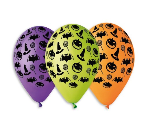 Nafukovací balónky - 30 cm / 100 ks / Halloween Luma