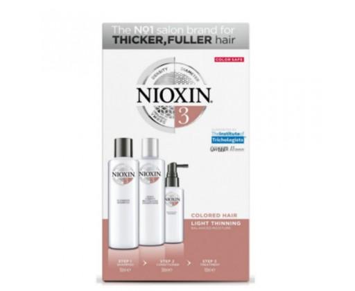 Nioxin Dárková sada pro jemné barvené mírně řídnoucí vlasy System 3 Color Safe Nioxin