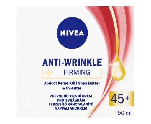 Nivea Anti-Wrinkle + Firming zpevňující denní krém proti vráskám 45+  50 ml Nivea