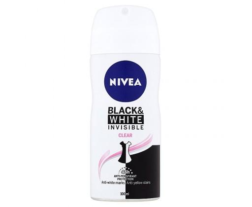 Nivea Invisible for Black & White Clear sprej antiperspirant 100 ml Nivea