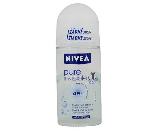 Nivea Pure invisible kuličkový antiperspirant bez bílých stop 50 ml Nivea