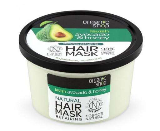 Organic Shop Regenerační maska na vlasy Avokádo & Med  250 ml Organic Shop
