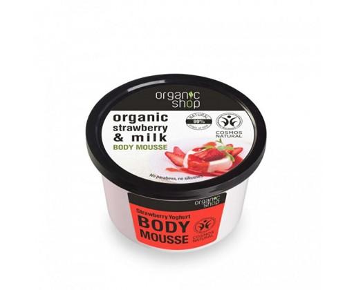 Organic Shop Tělová pěna Jahody a jogurt (Body Mousse)  250 ml Organic Shop