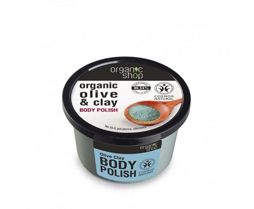 Organic Shop Tělový peeling Olivy a jíl (Body Polish)  250 ml Organic Shop