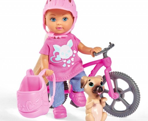 Panenka Evička s bicyklem Simba