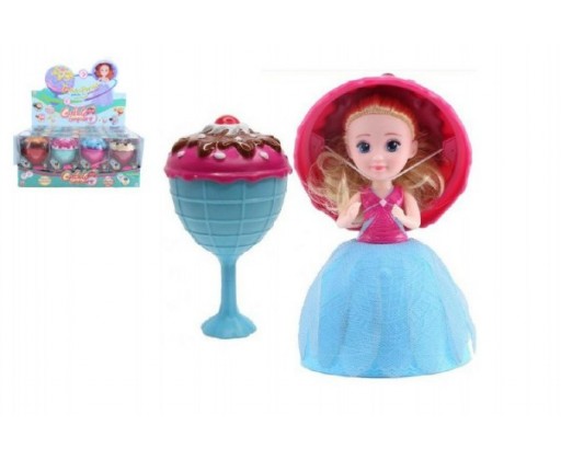 Panenka/Gelato/Cupcake - zmrzlinový pohár plast 16cm vonící asst 12 druhů v krabičce 12ks v boxu TM Toys