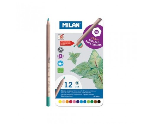 Pastelky v plechové krabičce Milan - 12 barev Milan