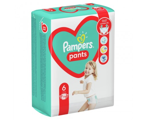 Plenkové Kalhotky Pampers Pants Velikost 6 15kg+ 19 ks Pampers