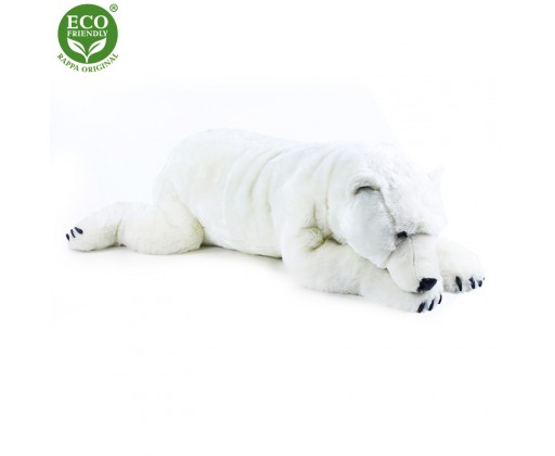 Plyšový velký lední medvěd ležící 109 cm ECO-FRIENDLY RAPPA