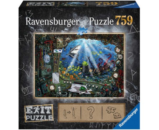 RAVENSBURGER Hra puzzle únikové V ponorce 759 dílků 70x50cm skládačka 2v1 Ravensburger