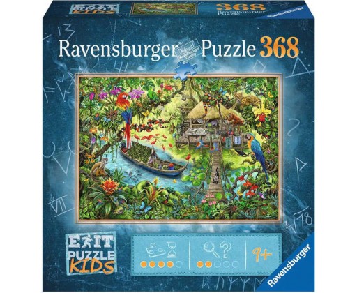 RAVENSBURGER Kids Hra puzzle únikové Džungle 368 dílků 70x50cm skládačka 2v1 Ravensburger