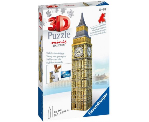 RAVENSBURGER Puzzle 3D Mini budova Big Ben 54 dílků plast Ravensburger